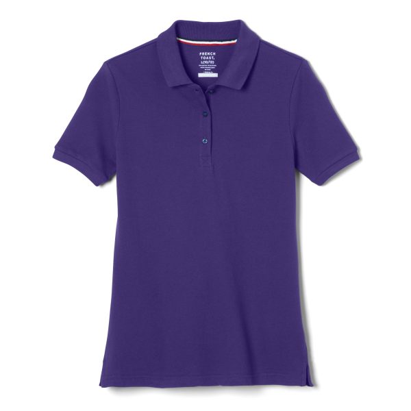 Short Sleeve Fitted Stretch Pique Polo (Feminine Fit)