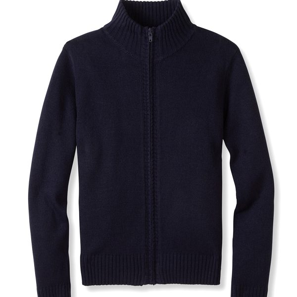 Mock Neck Zip Front Sweater