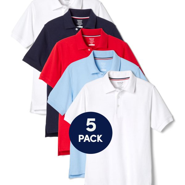 5-Pack Short Sleeve Pique Polo