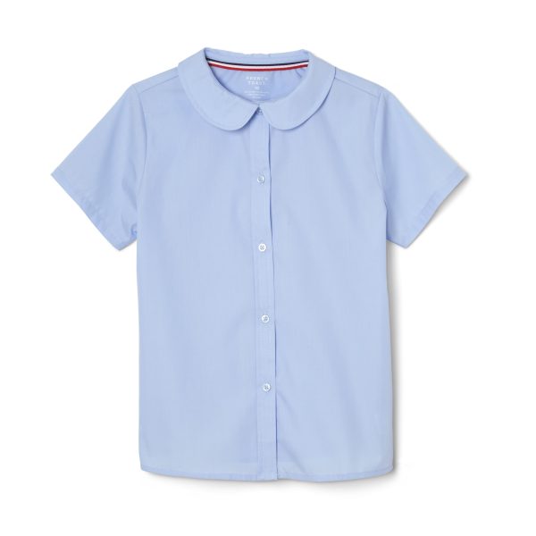Short Sleeve Modern Peter Pan Blouse