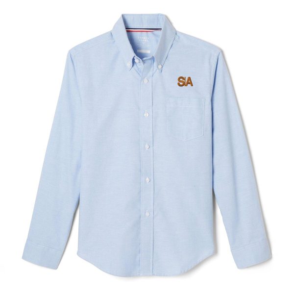 Long Sleeve Oxford Shirt with Success Academy Logo