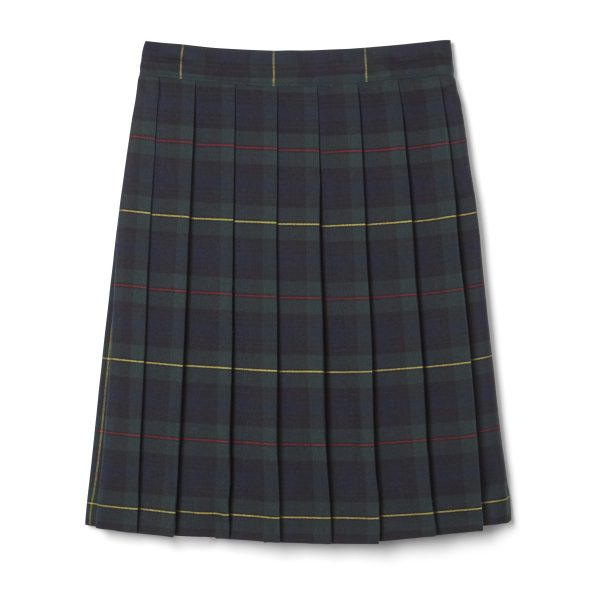 At The Knee Plaid Pleated Skirt - FINAL SALE