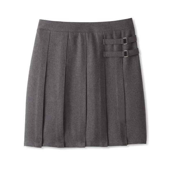 Pleated Two-Tab Skirt
