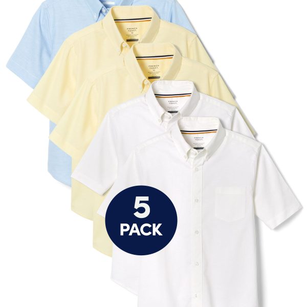5-Pack Short Sleeve Oxford Shirt