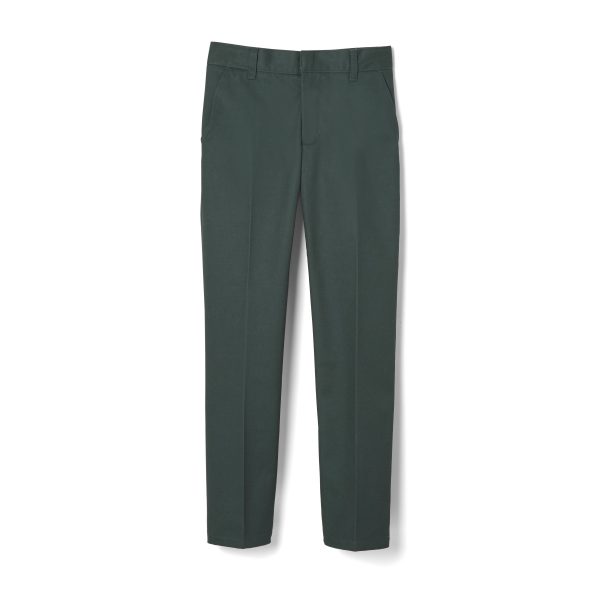 Green Flat Front Double Knee Pant - FINAL SALE