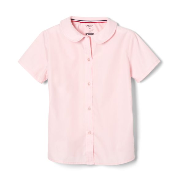 Pink Short Sleeve Peter Pan Blouse - FINAL SALE