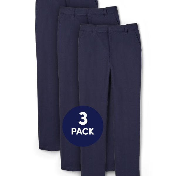 3-Pack Boys' Relaxed Fit Twill Pant