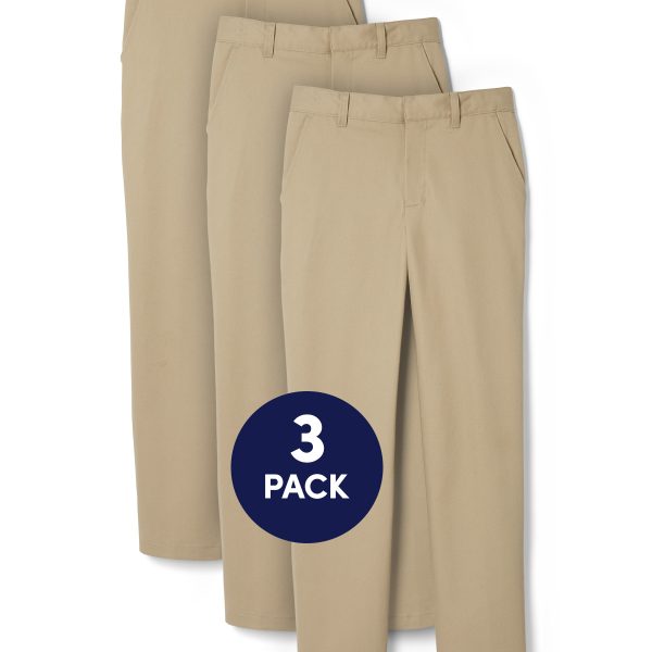 3-Pack Boys' Relaxed Fit Twill Pant
