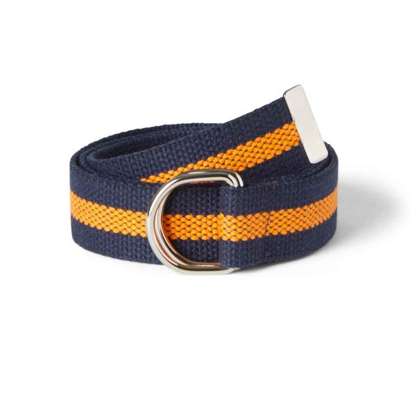 D-Ring Striped Belt