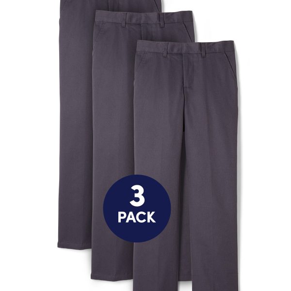 3-Pack Boys' Relaxed Fit Twill Pant