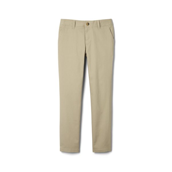 Girls' Straight Fit Stretch Twill Pant