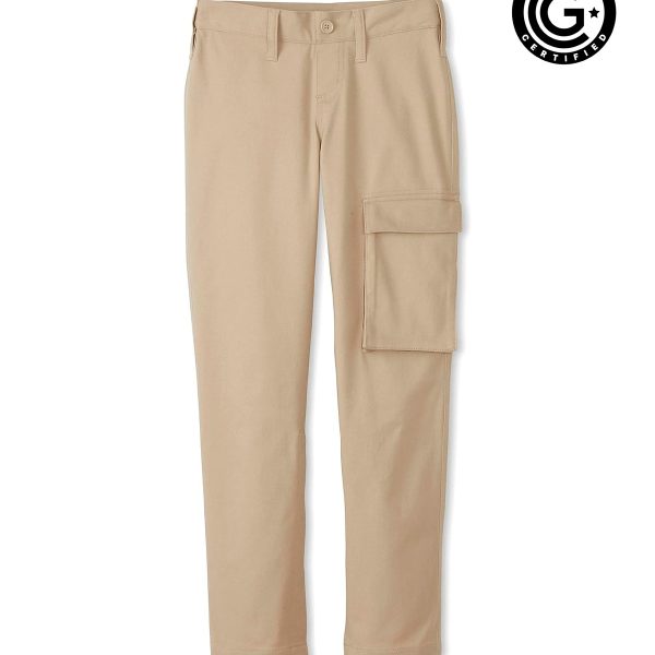Boys' Adaptive Seated Straight Fit Stretch Twill Pant with Thigh Pocket