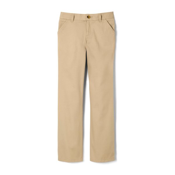 Girls' Pull-On Straight Fit Stretch Twill Pant