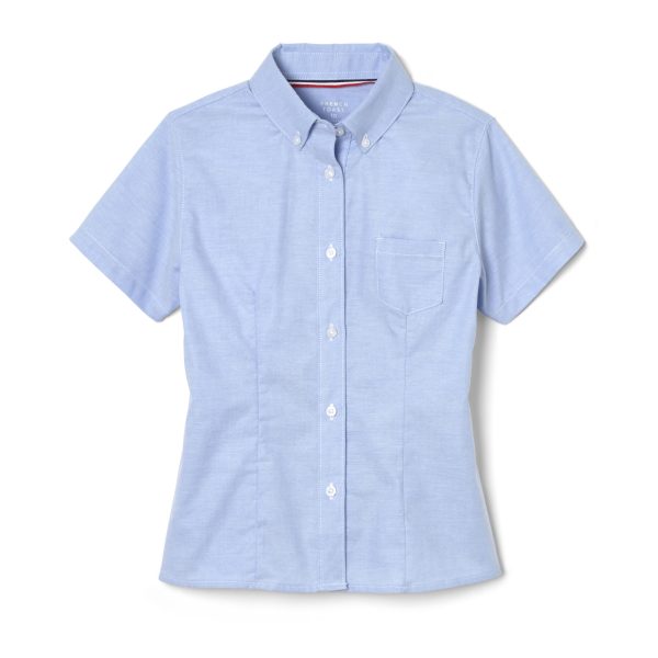 Short Sleeve Fitted Oxford Shirt (Feminine Fit)