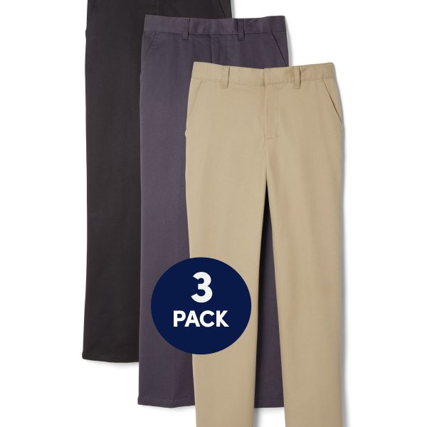 3-Pack Boys' Relaxed Fit Twill Pant