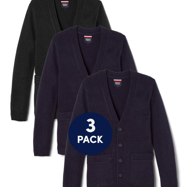 3-Pack V-Neck Sweater Cardigan