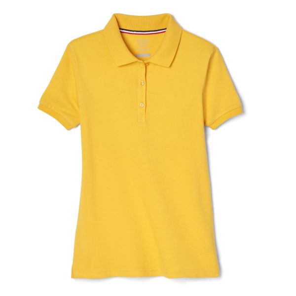 Short Sleeve Fitted Stretch Pique Polo (Feminine Fit)