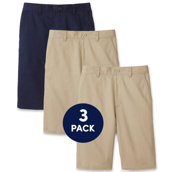 3-Pack Boys' Pull-On Twill Short