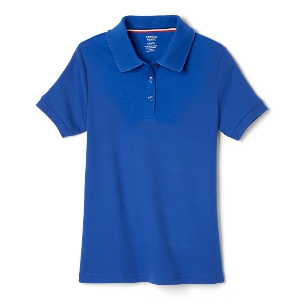 Girls Short Sleeve Interlock Polo - FINAL SALE