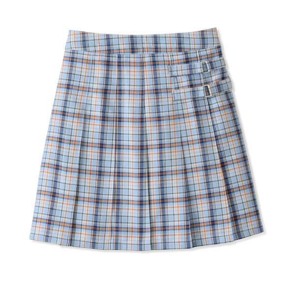 Plaid Two-Tab Skort
