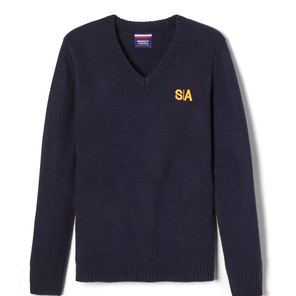 Pullover V-Neck Sweater with Success Academy Logo